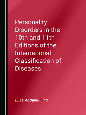 cover image of Personality Disorders in the 10th and 11th Editions of the International Classification of Diseases